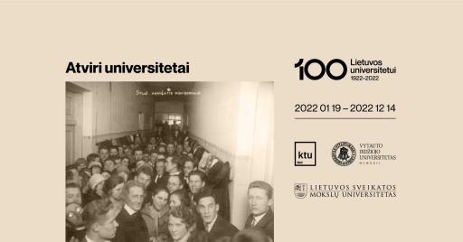 Lietuvos universitetui – 100 | atviros paskaitos 18:00
