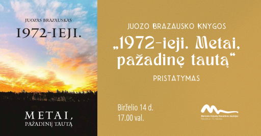 Juozo Brazausko knygos „1972-ieji. Metai, pažadinę tautą“ pristatymas 17:00