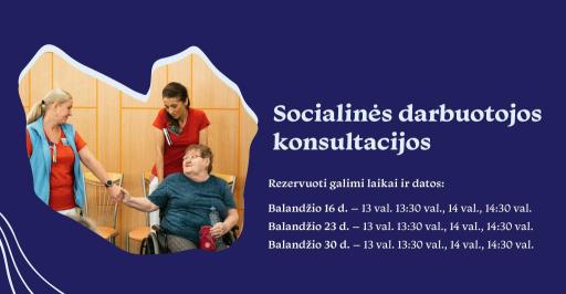 Socialinės darbuotojos konsultacijos 13:00