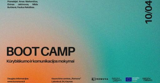 Kūrybiškumo ir komunikacijos mokymai „Boot Camp“ 10:00