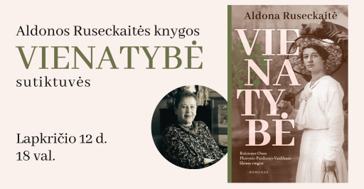 Aldonos Ruseckaitės knygos „Vienatybė“ sutiktuvės 18:00