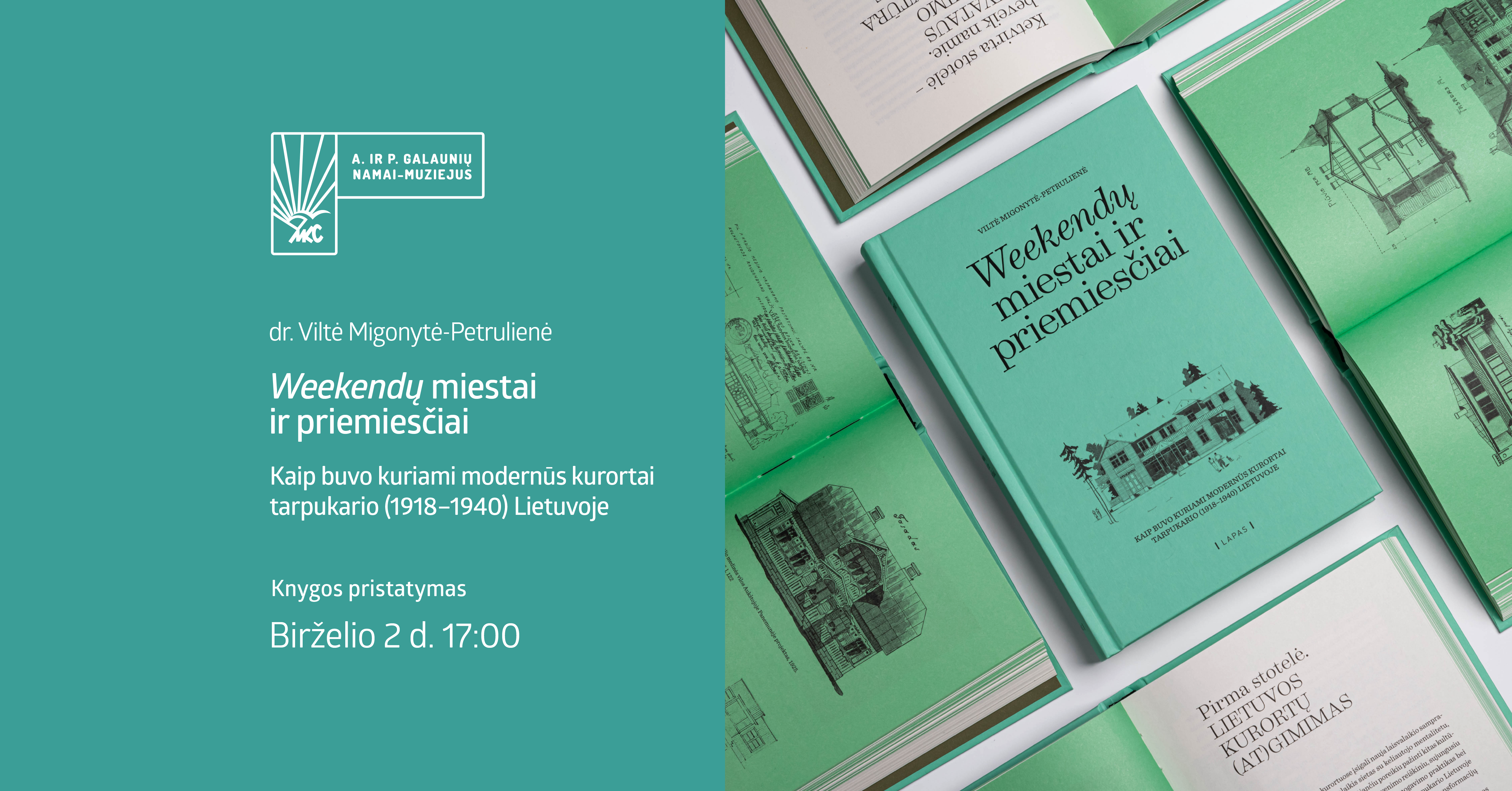 Dr. Viltės Migonytės-Petrulienės knygos ,,Weekendų miestai ir priemiesčiai" pristatymas