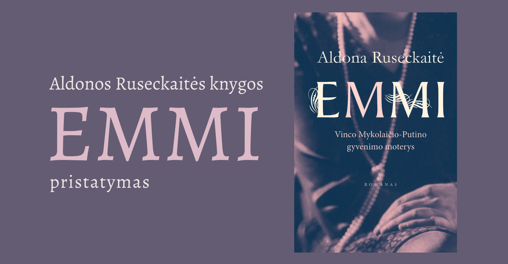 Aldonos Ruseckaitės knygos „EMMI“ pristatymas