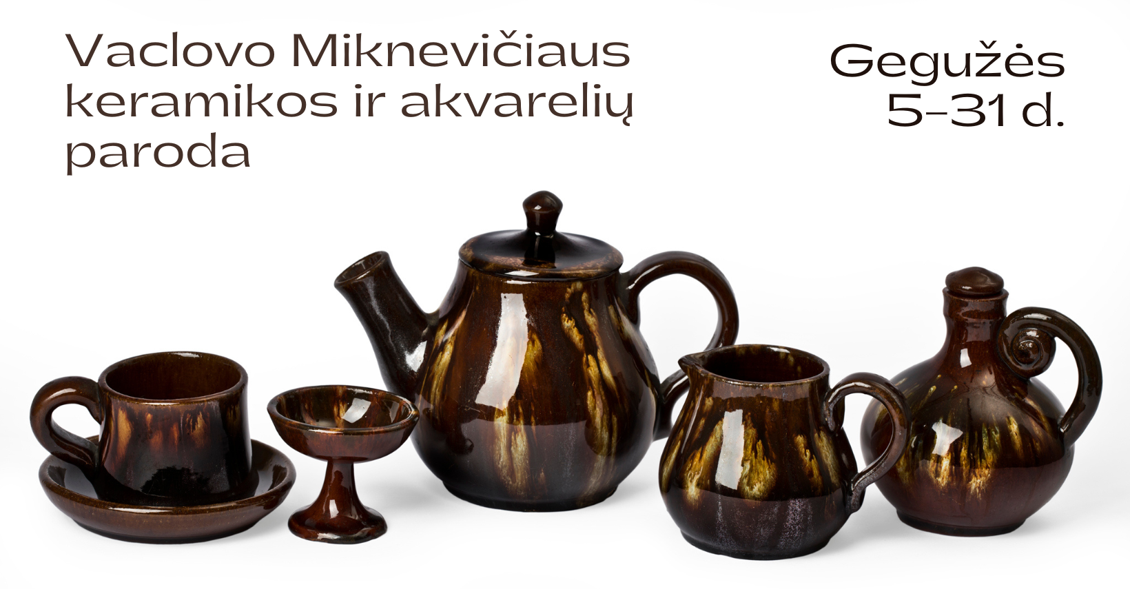 Vaclovo Miknevičiaus keramikos ir akvarelių parodos atidarymas