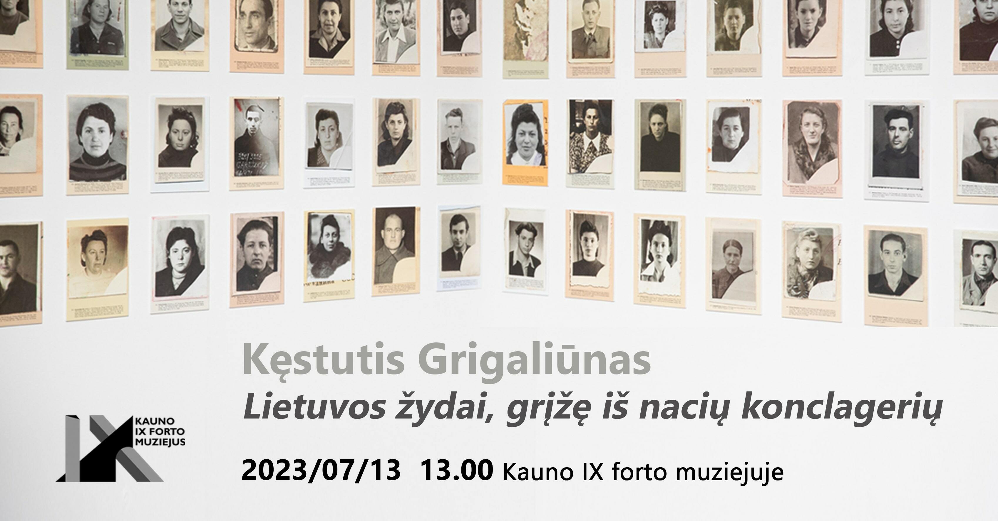 Kęstučio Grigaliūno parodos „Lietuvos žydai, grįžę iš nacių konclagerių“ atidarymas