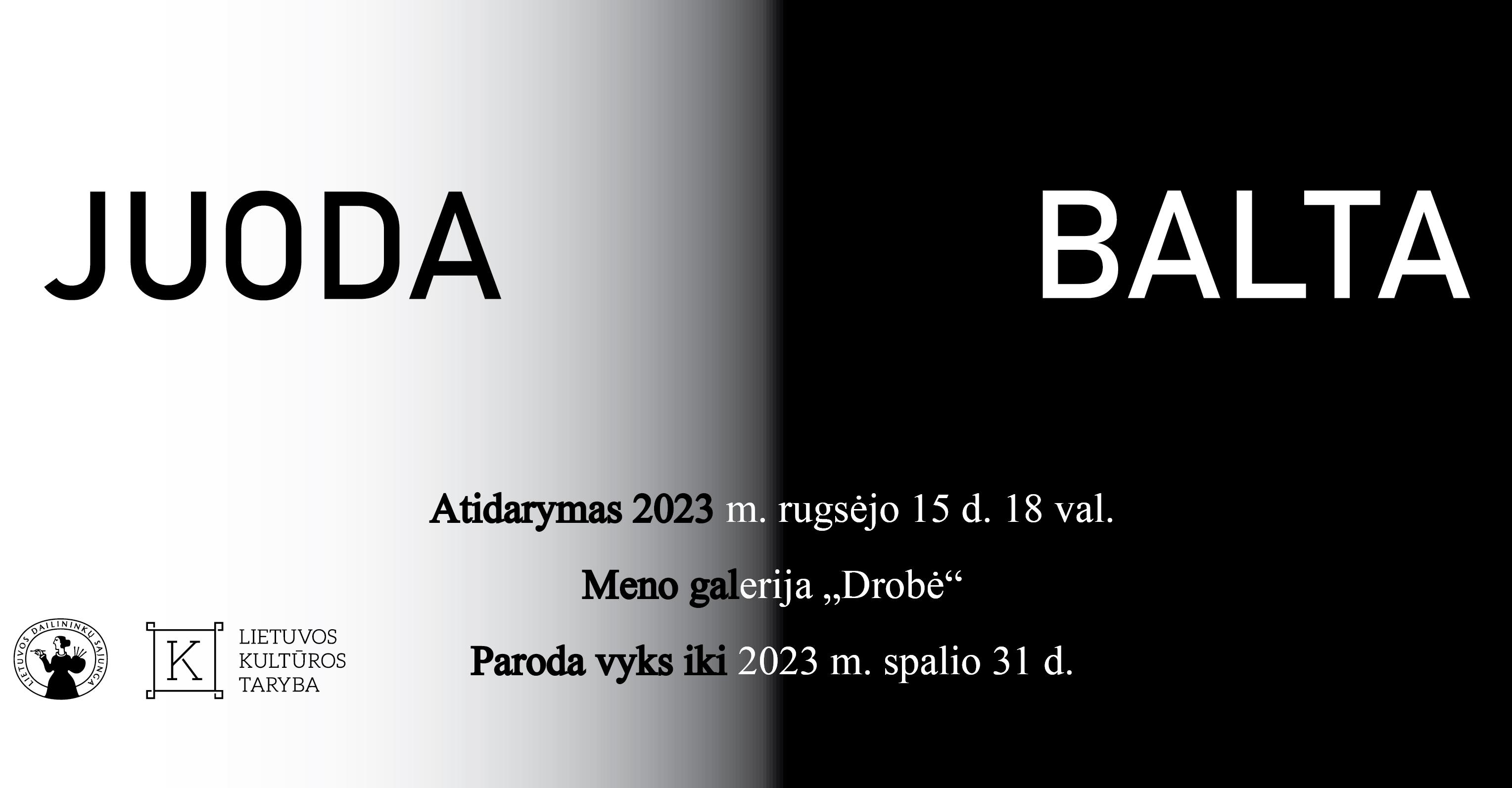 Paroda JUODA / BALTA