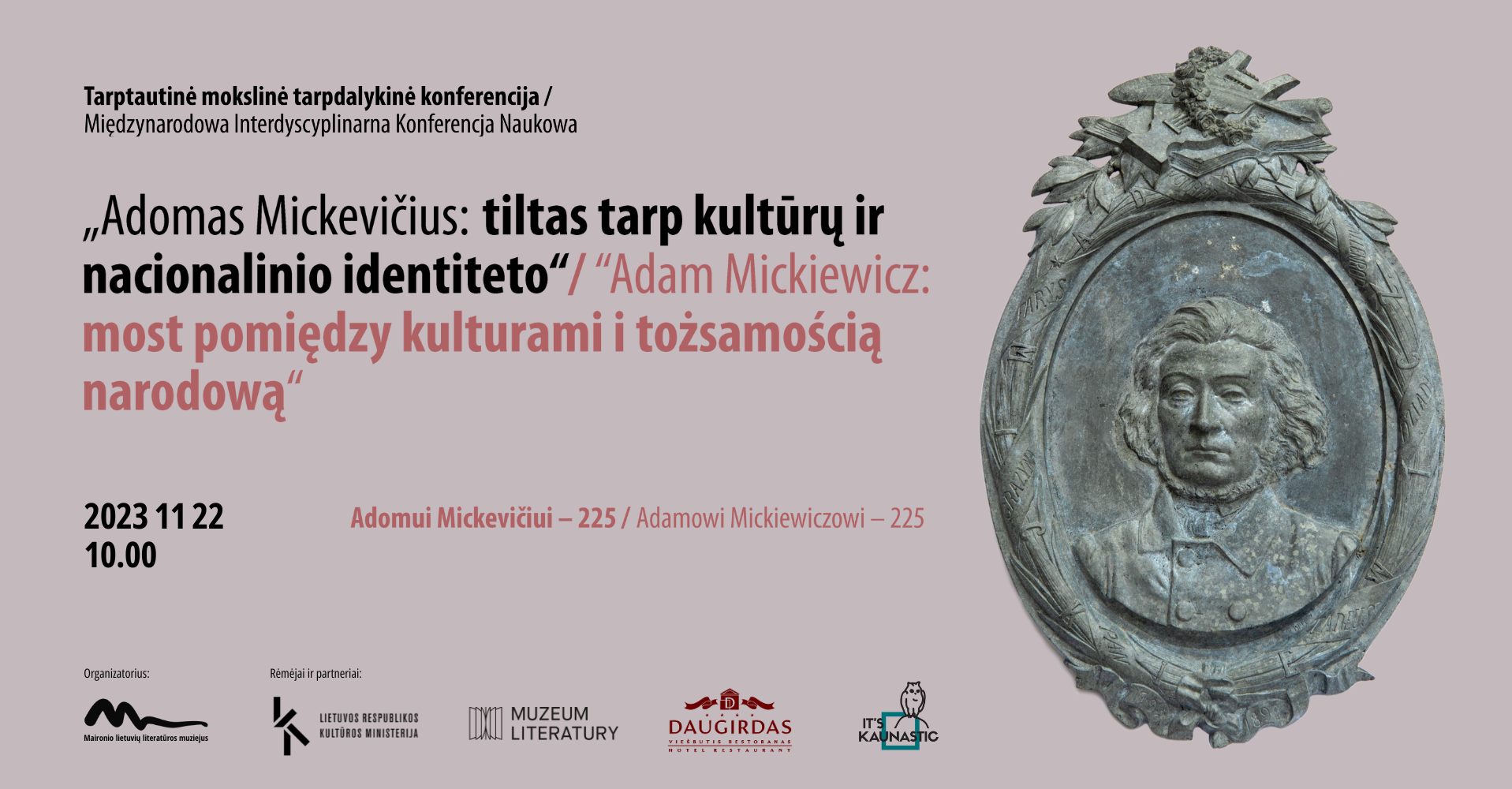 Tarptautinė mokslinė tarpdalykinė konferencija „Adomas Mickevičius: tiltas tarp kultūrų ir nacionalinio identiteto“