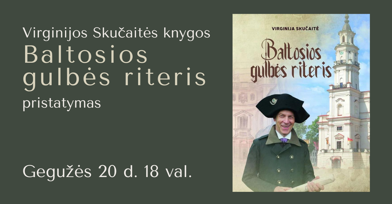 Knygos „Baltosios gulbės riteris“ pristatymas