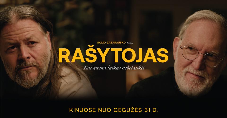 Filmo RAŠYTOJAS premjera + susitikimas su kūrybine grupe