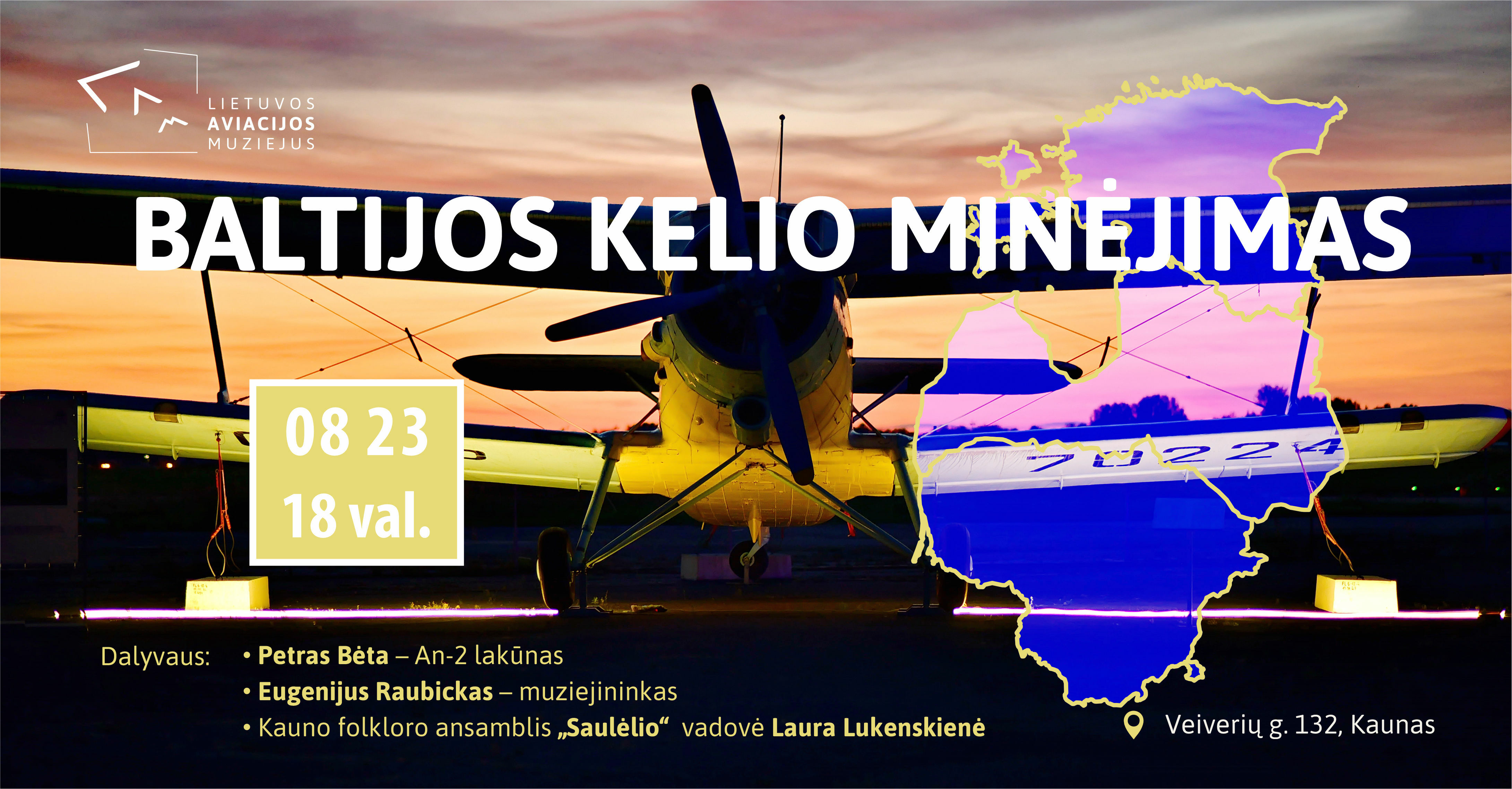 Baltijos kelio minėjimas Lietuvos aviacijos muziejuje