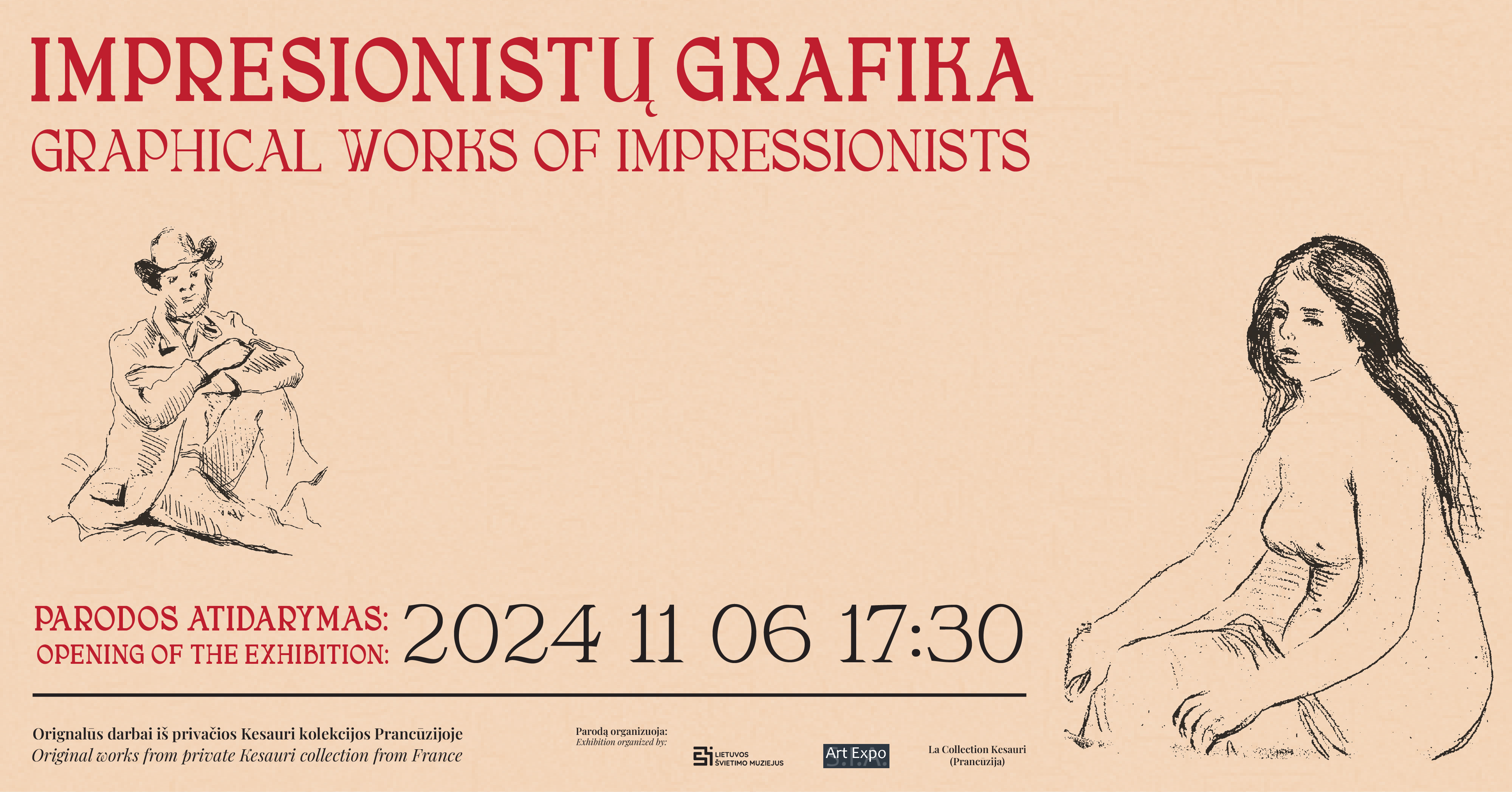 Parodos „IMPRESIONISTŲ GRAFIKA“ atidaymas