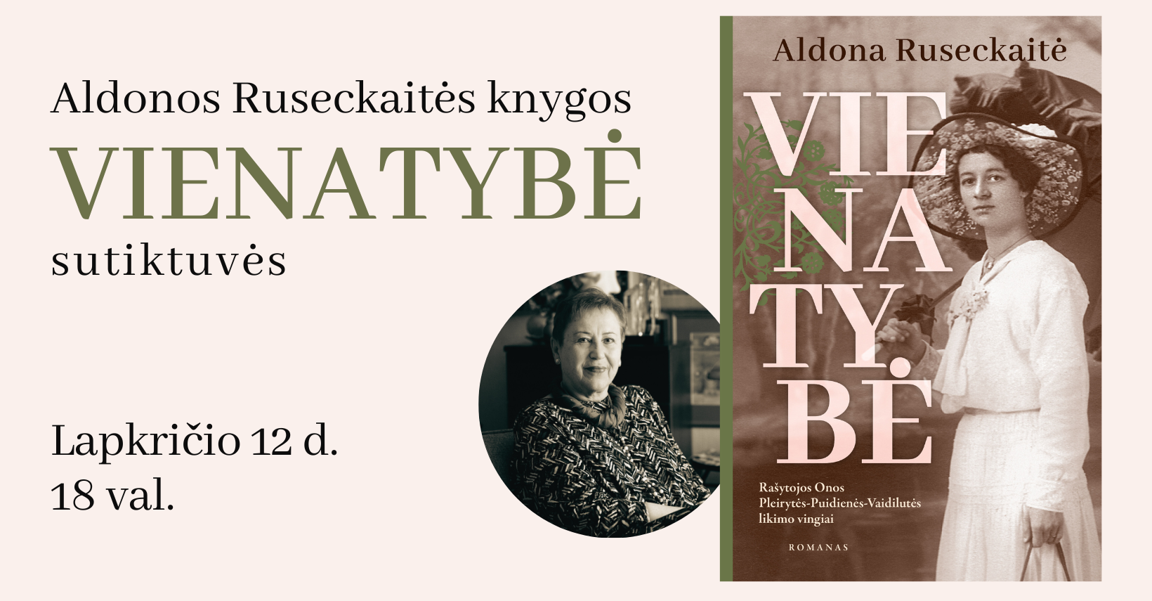 Aldonos Ruseckaitės knygos „Vienatybė“ sutiktuvės